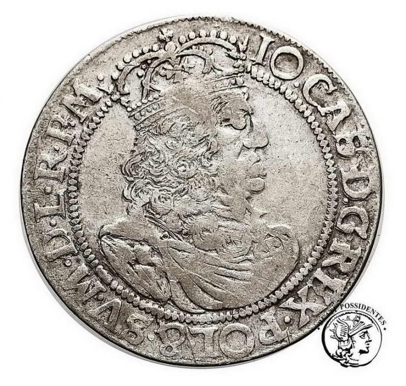Polska Jan Kazimierz ort koronny 1658 st.3-