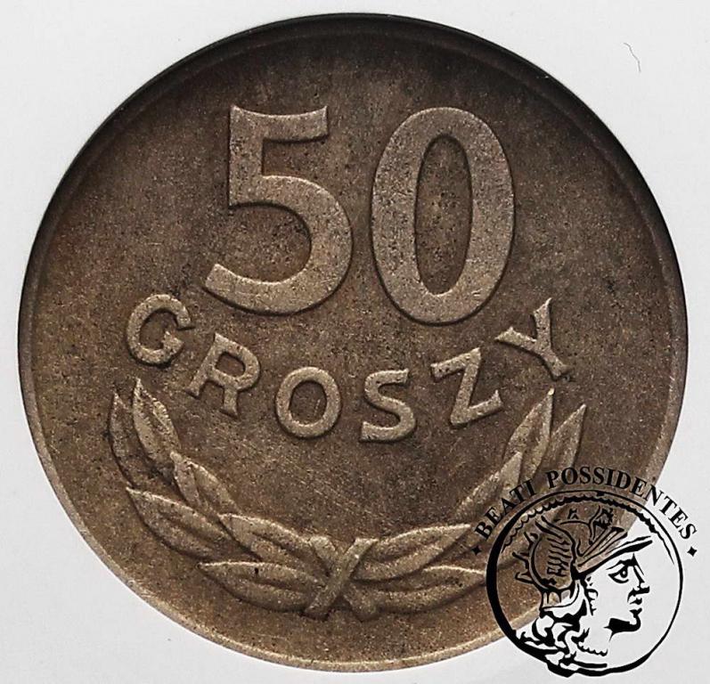 Polska PRL 50 groszy 1949 CuNi GCN VF35