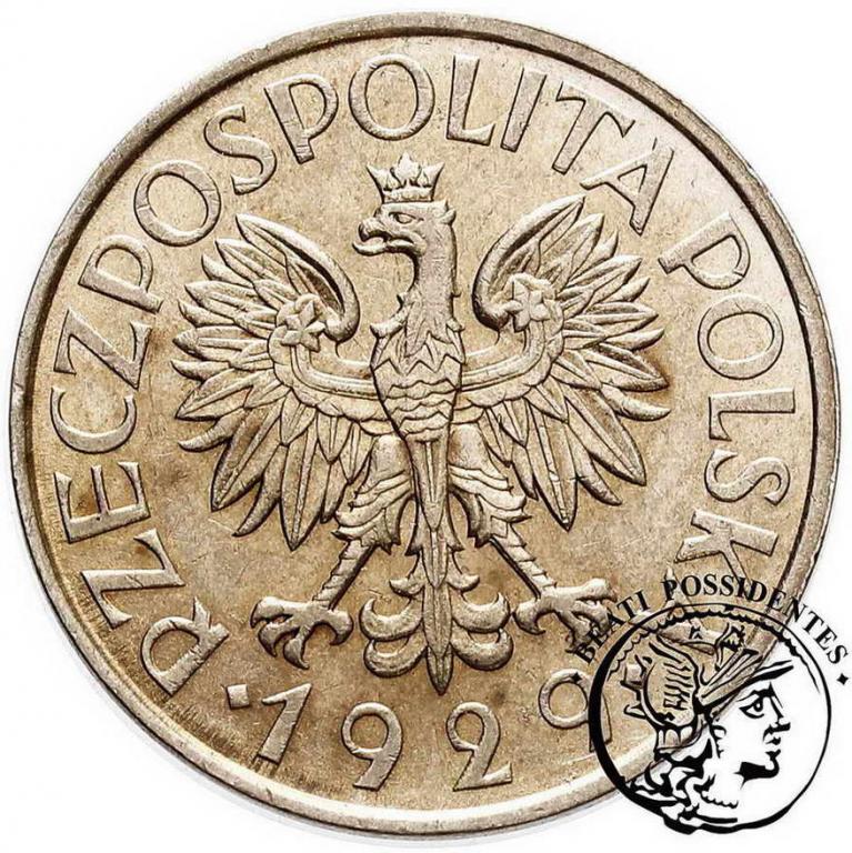 Polska II RP 1 złoty 1929 nikiel st.1-/2