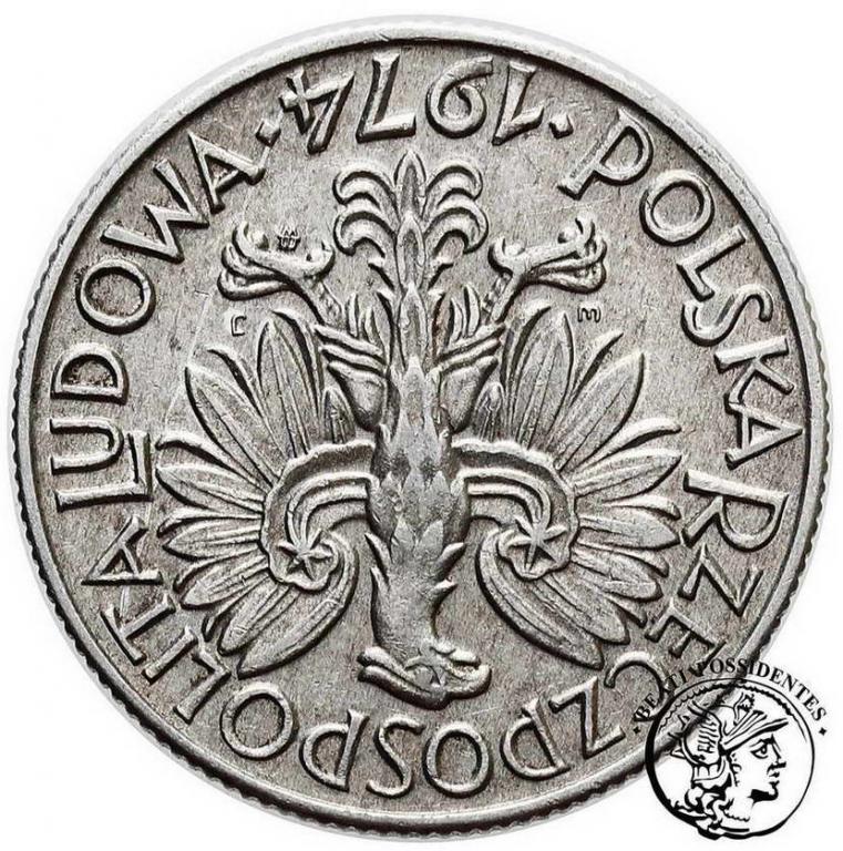 Polska PRL 5 zł 1974 Al odwrotka st.2+