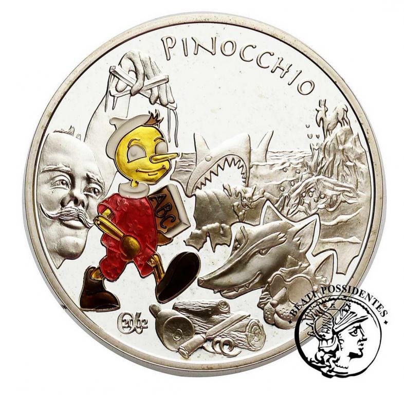 Francja 1 1/2 Euro Bajka Pinokio 2002 st.L