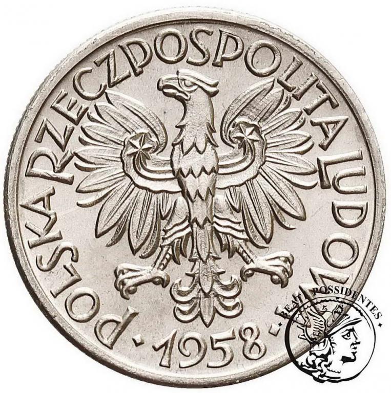 Polska PRÓBA Nikiel 50 groszy 1958 st. 1