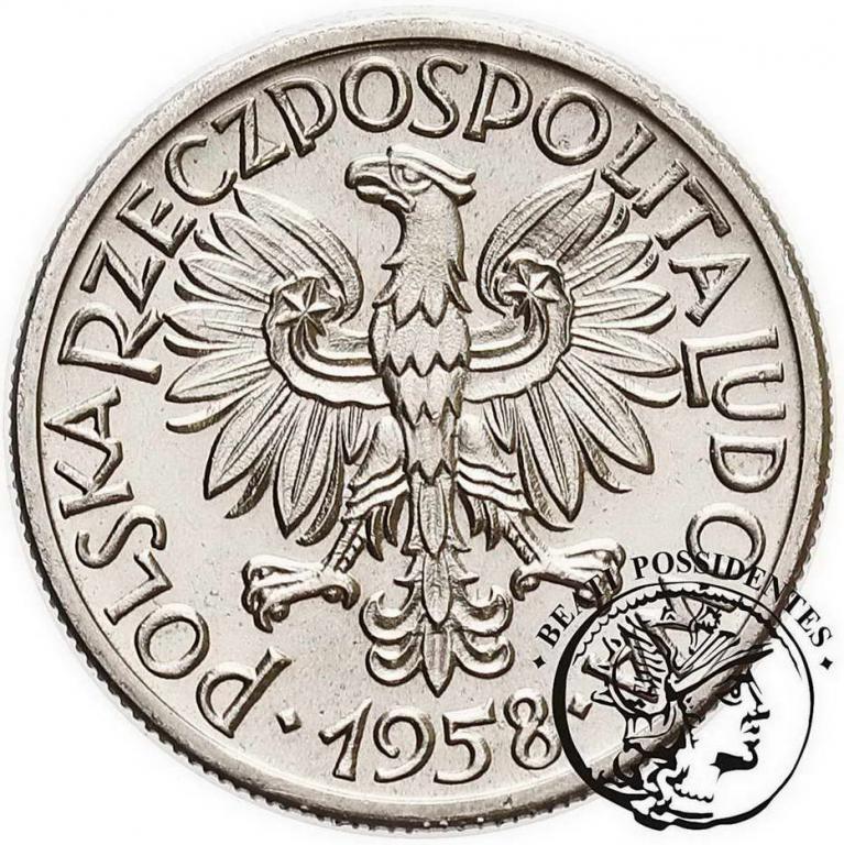 Polska PRÓBA Nikiel 50 groszy 1958 st. 1