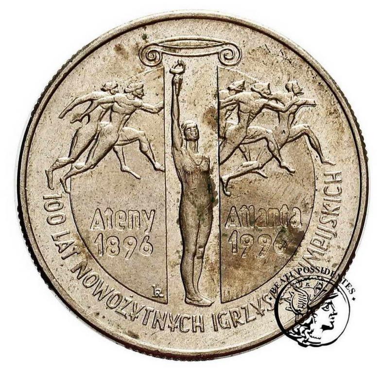 Polska III RP 2 złotych 1995 Ateny st.1-/2+