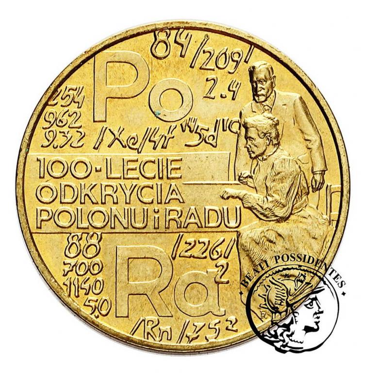 Polska III RP 2 złote 1998 Polon i Rad st.1-