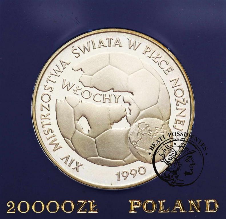 PRL 20 000 zł 1989 piłka nożna Włochy st.L