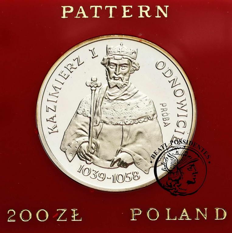 PRÓBA srebro 200 złotych 1980 Odnowiciel  st.L