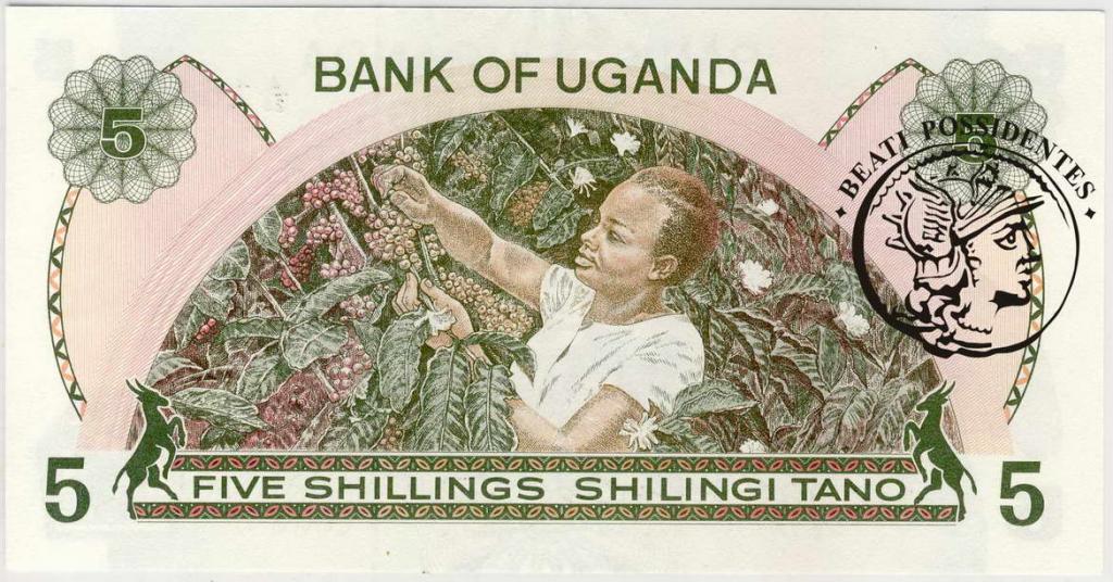 Uganda 5 szylingów 1982 st.1