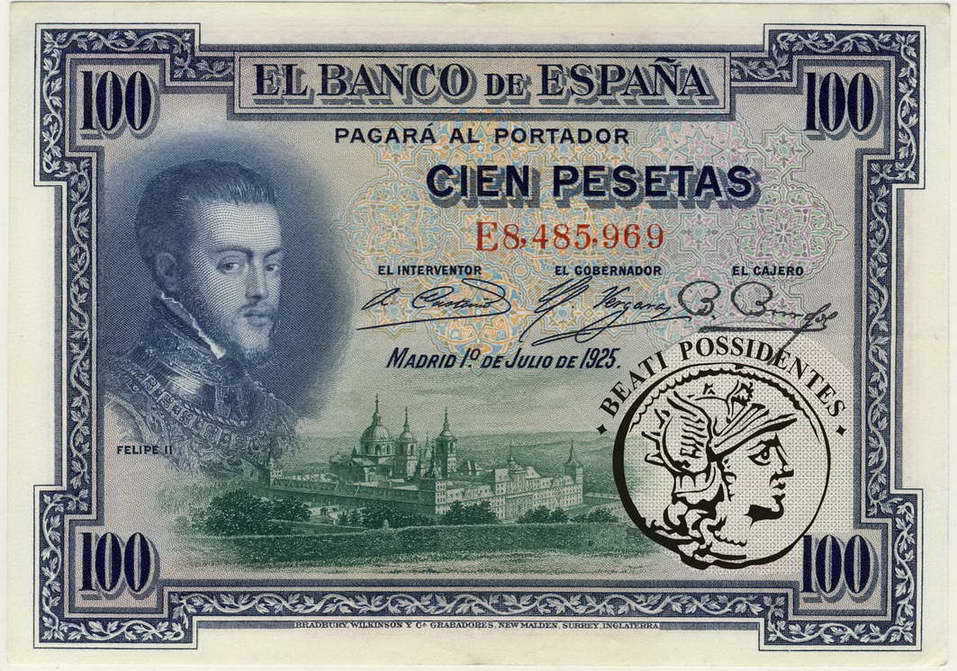 Hiszpania 100 Pesetas 1925 st.2