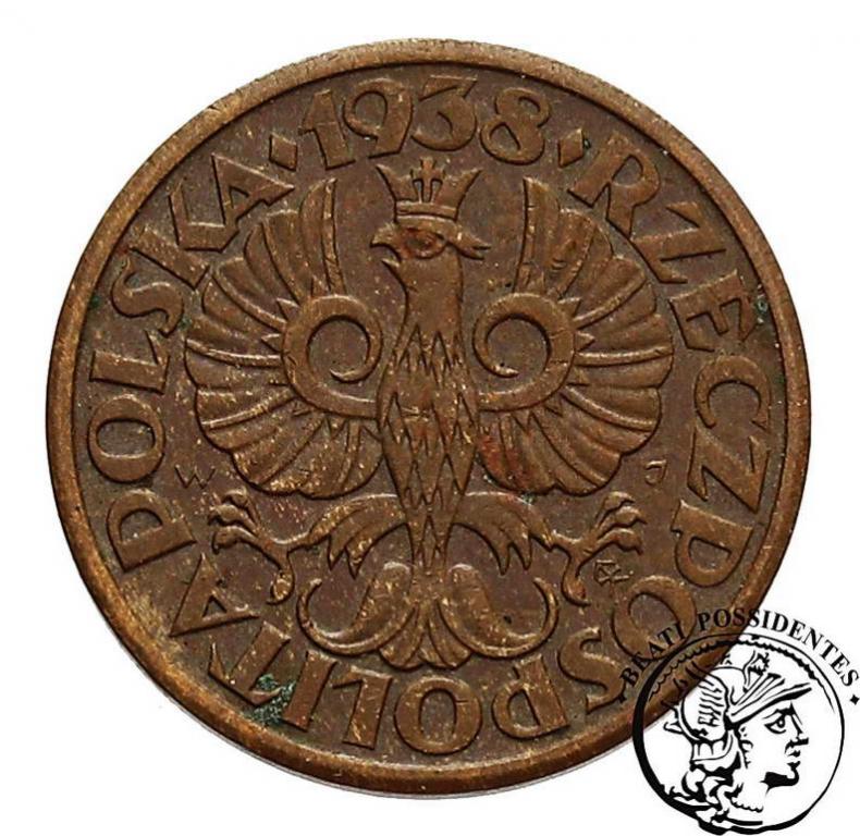 Polska II RP 1 grosz 1938 st. 2