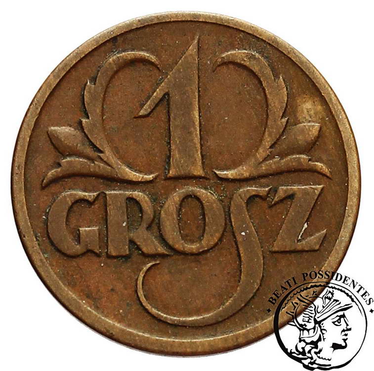Polska II RP 1 grosz 1927 st. 3+