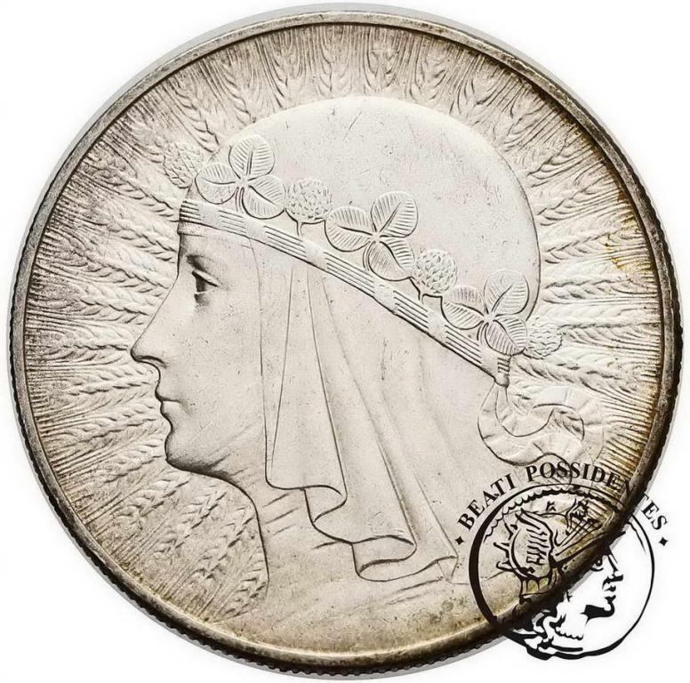 10 złotych 1932 głowa kobiety ze znakiem st.2