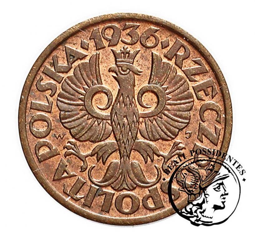 Polska II RP 1 grosz 1936 st. 2+
