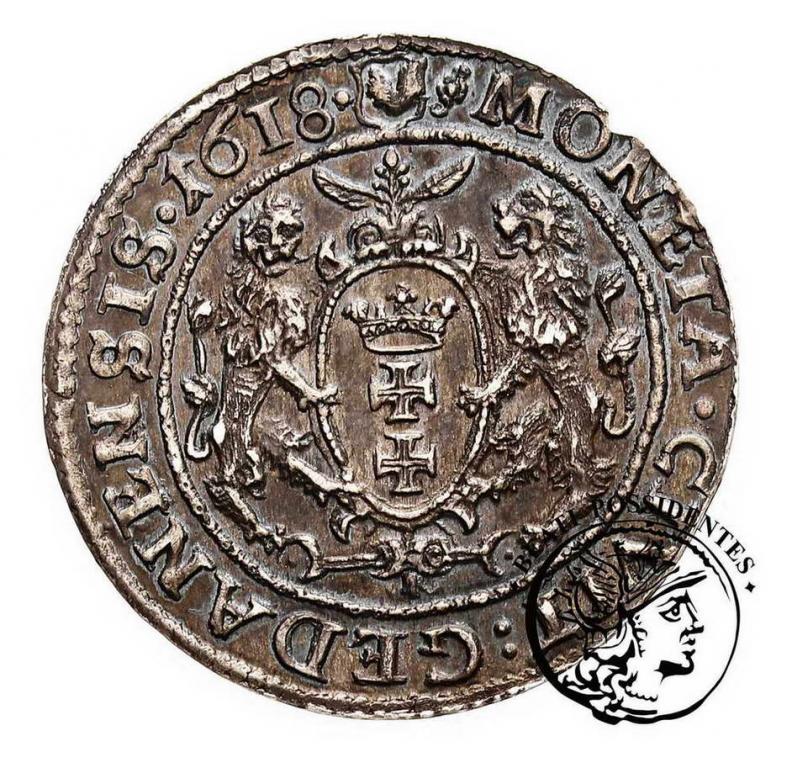 Polska Zygmunt III Waza ort 1618 Gdańsk st. 2
