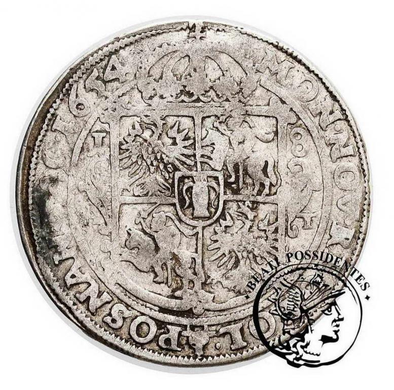 Polska Jan II Kazimierz ort kor 1654 AT Poznań s3-