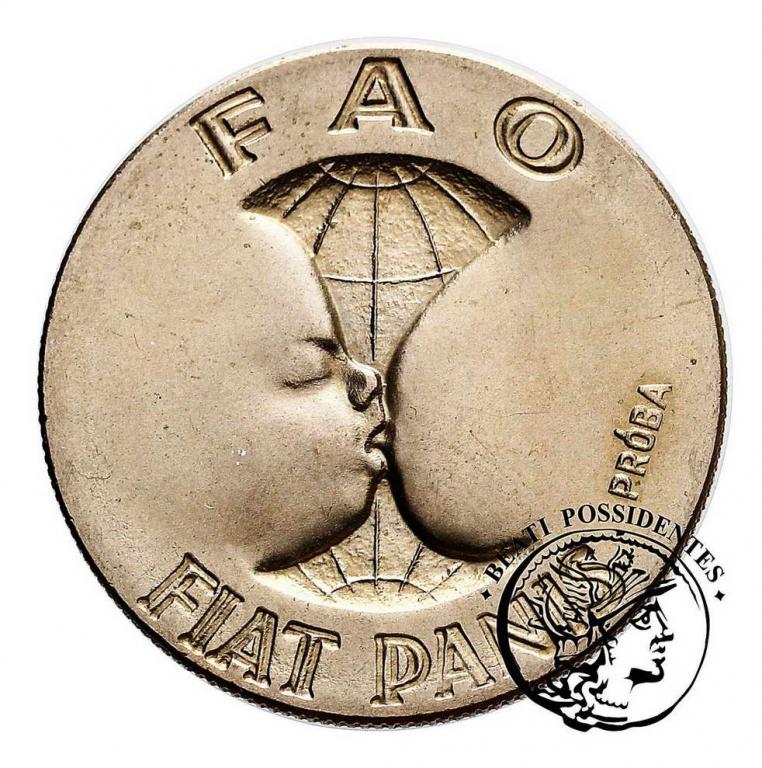 PRÓBA CuNi 10 złotych 1971 FAO st. 1-