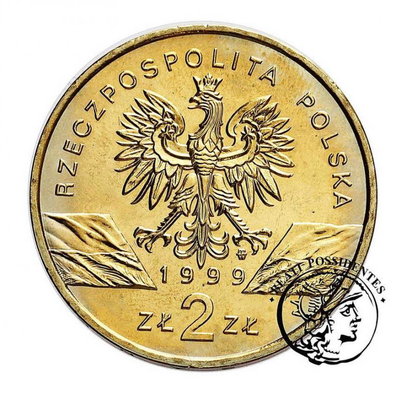 Polska III RP 2 złote 1999 Wilk st. 1-