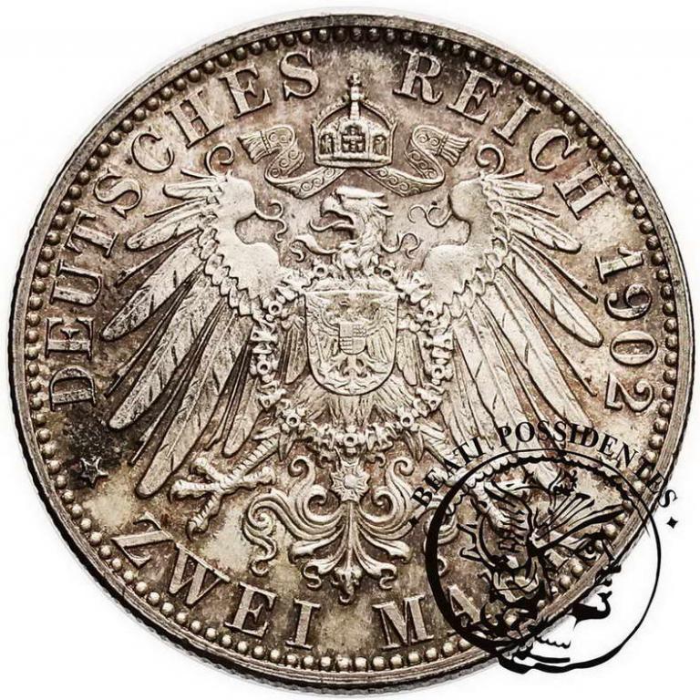 Niemcy Badenia 2 Marki 1902 st. 2