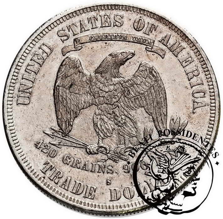 USA trade dollar 1877 S San Francisco st. 3