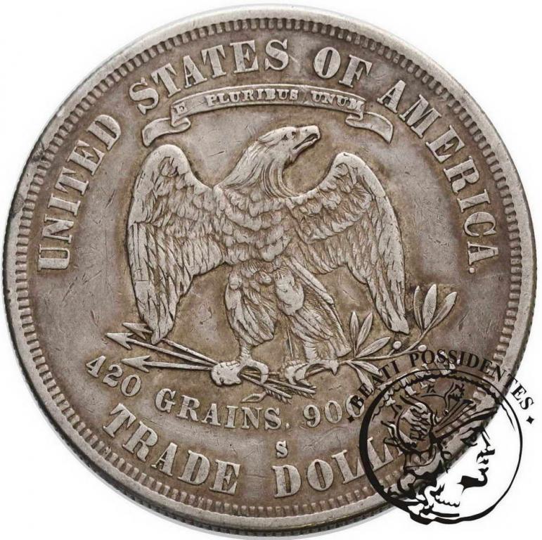 USA trade dollar 1878 S San Francisco st. 3