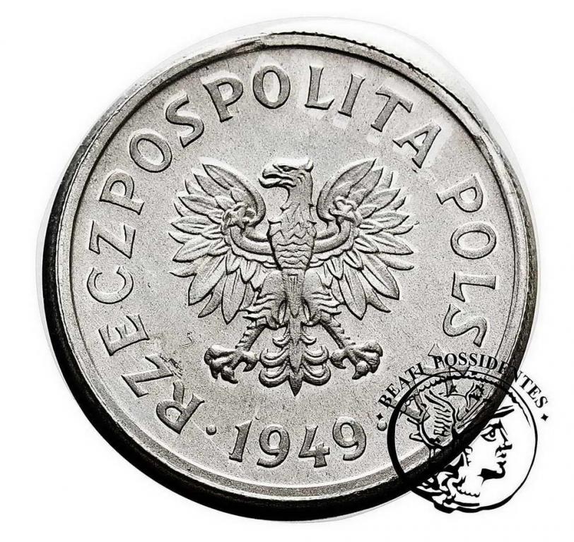 Polska PRL 50 groszy 1949 DESTRUKT st. 1-