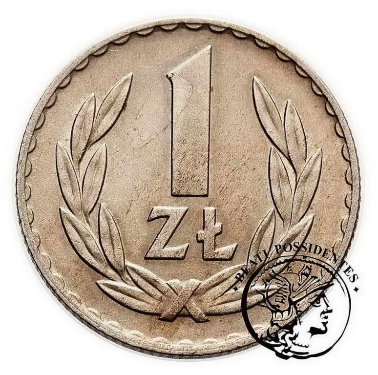 Polska PRL 1 złoty 1949 miedzionikiel st. 1-