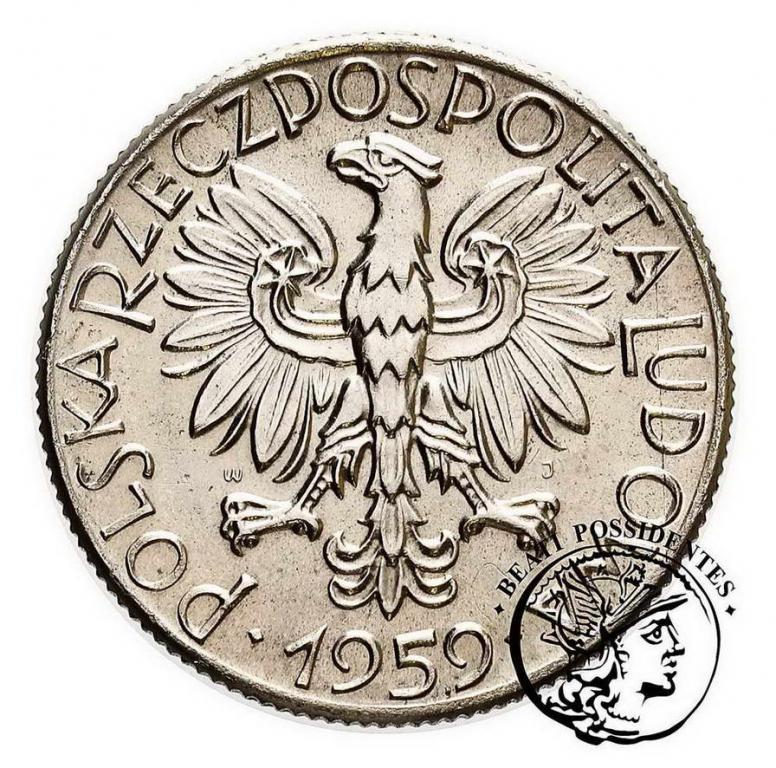 PRÓBA Nikiel 5 złotych 1959 Szyby kopalniane st1