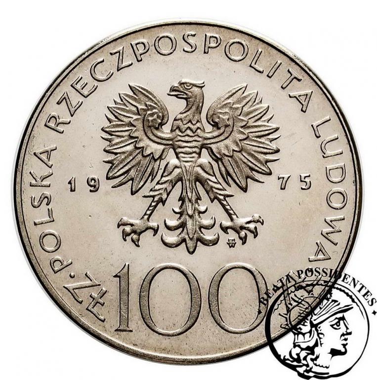 PRÓBA Nikiel 100 zł 1975 Modrzejewska st.L