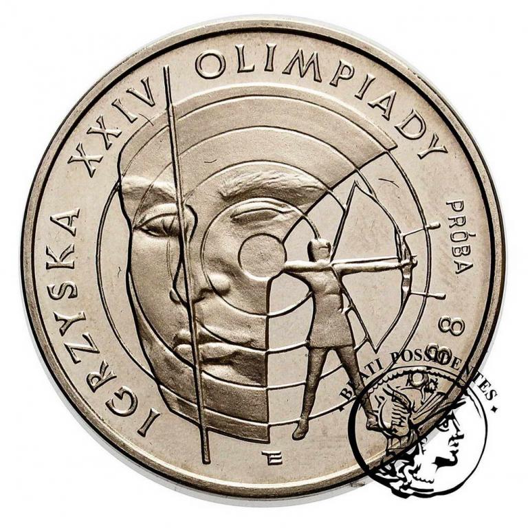 PRÓBA Nikiel 1000 zł 1987 Igrzyska Olimpiady stL