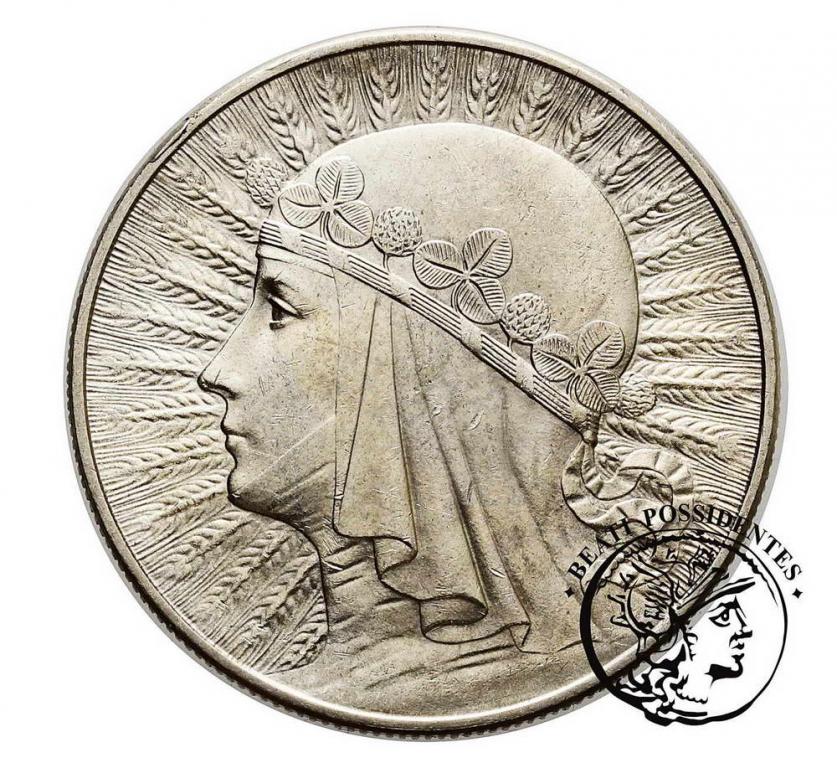 10 złotych 1932 głowa kobiety ze znakiem st. 2