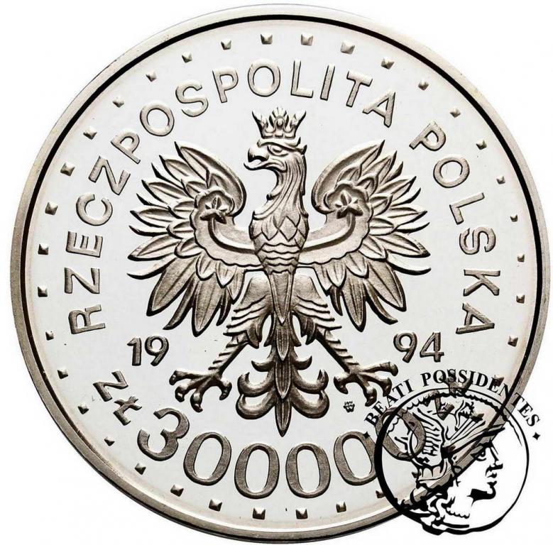 Polska III RP 300 000 zł 1994 M. Kolbe st. L/L-
