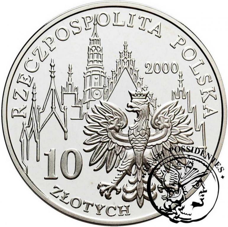 III RP 10 złotych 2000 Tysiąc Lat Wrocławia stL