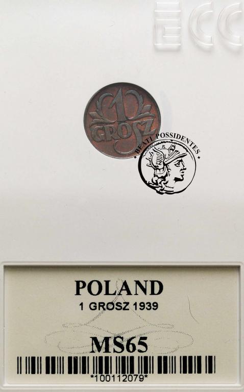 Polska II RP 1 grosz 1927 GCN MS65