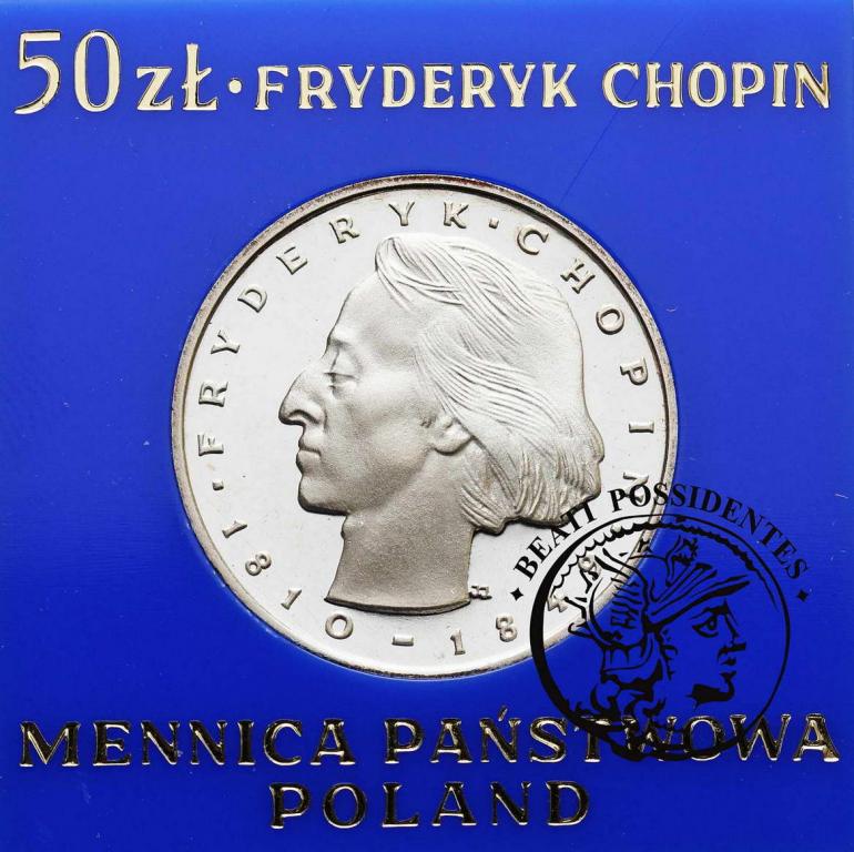 Polska PRL 50 złotych 1974 Chopin st. L