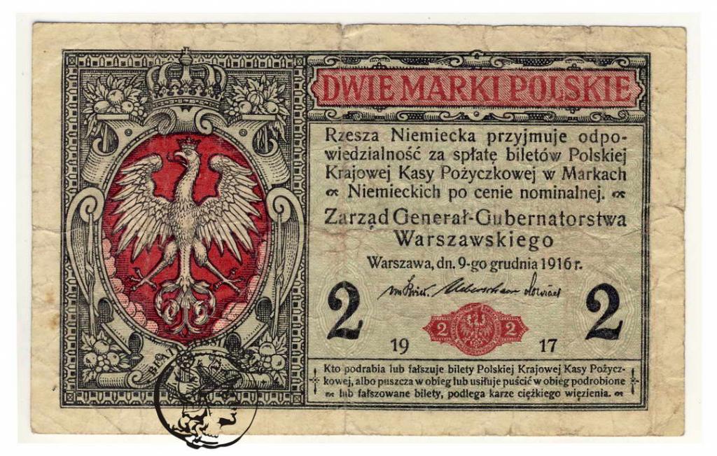 Polska 2 marki polskie 1916 (Generał) B st.4
