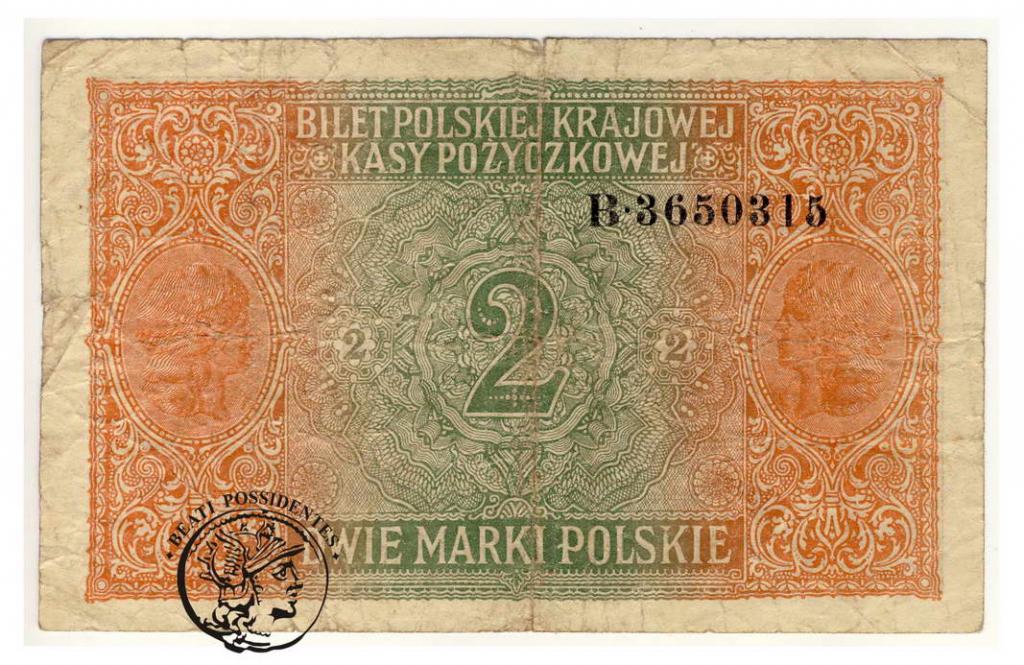 Polska 2 marki polskie 1916 (Generał) B st.4