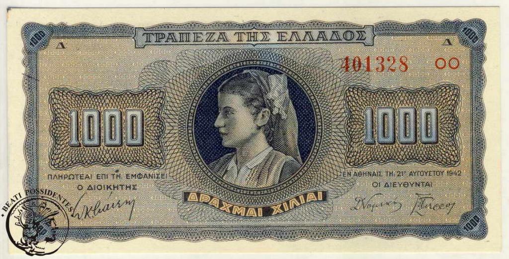 Grecja 100 Drachm 1942 st.1-