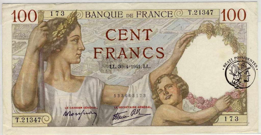 Francja 100 Franków 1941 st.2