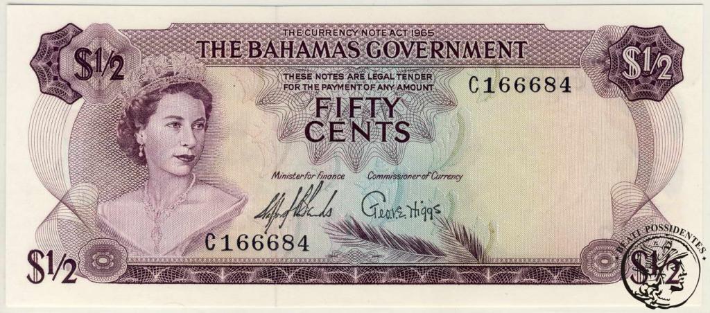 Bahamy 50 Cents 1965 st.1