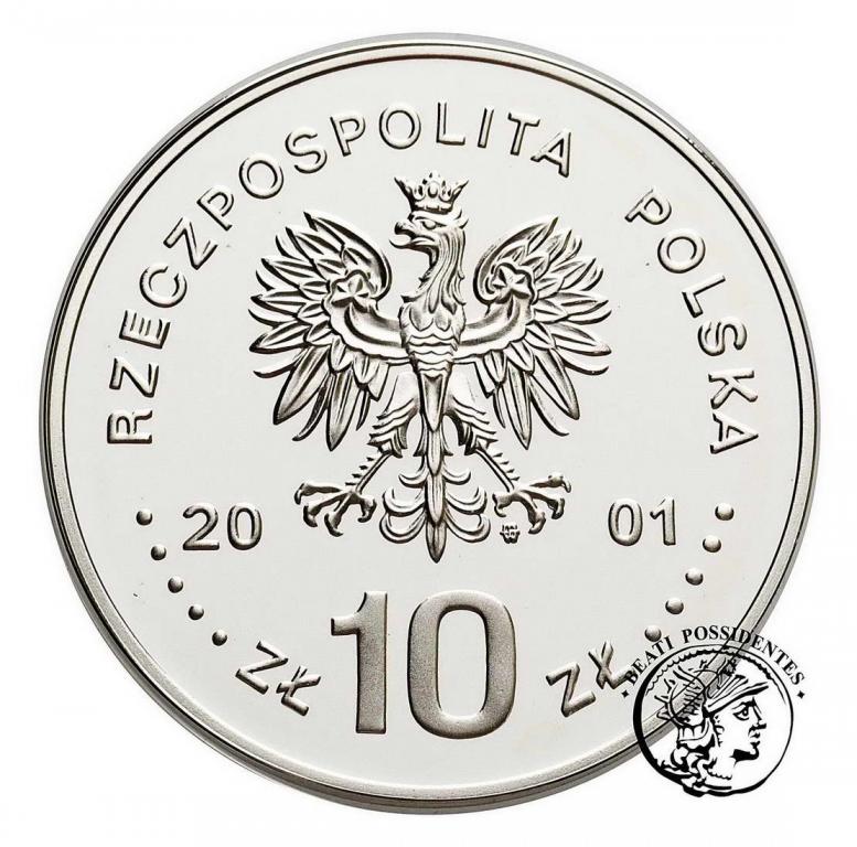III RP 10 zł 2001 Jan III Sobieski półp. st.L