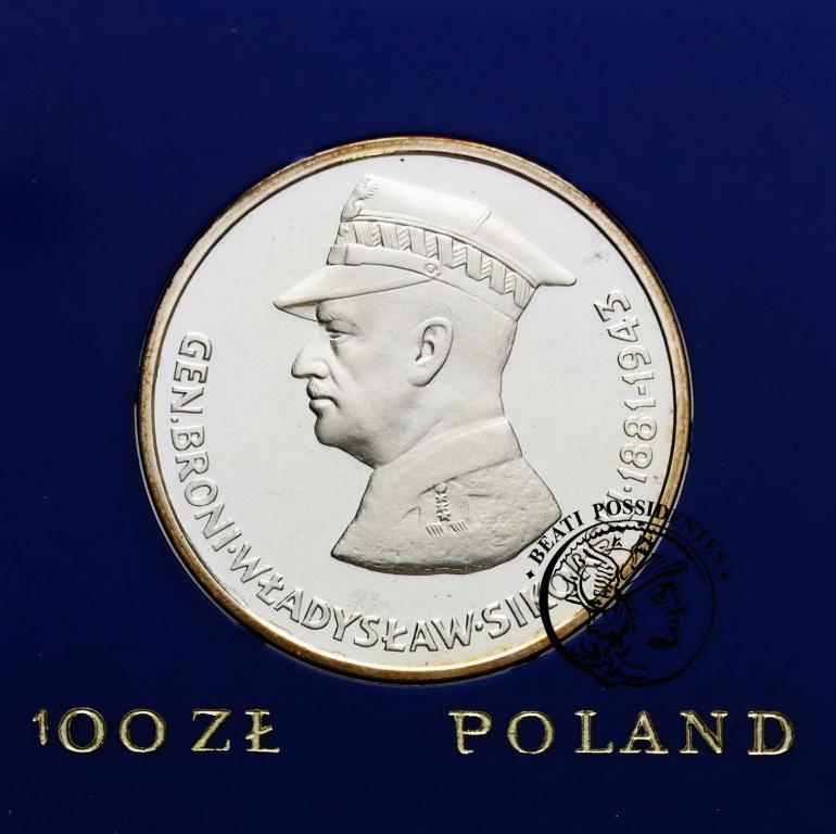 Polska PRL 100 złotych 1981 W. Sikorski  st.L
