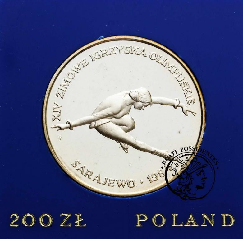 PRL 200 złotych 1984 Olimpiada Sarajewo st.L