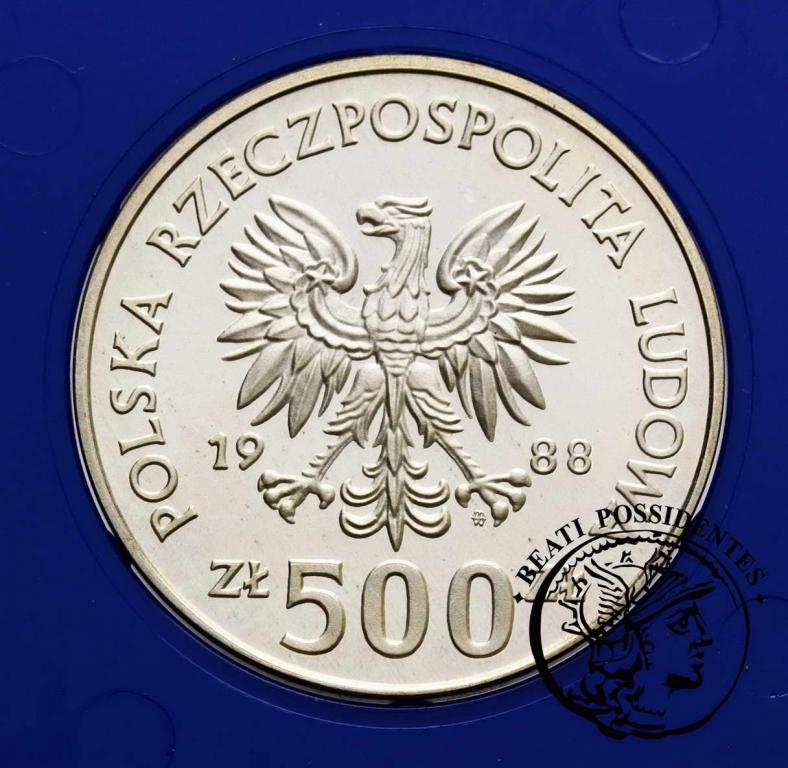 PRL 500 zł 1988 Królowa Jadwiga st. L