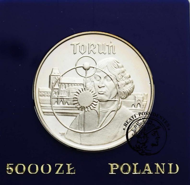 PRL 5 000 zł 1989 Toruń - Mikołaj Kopernik st L