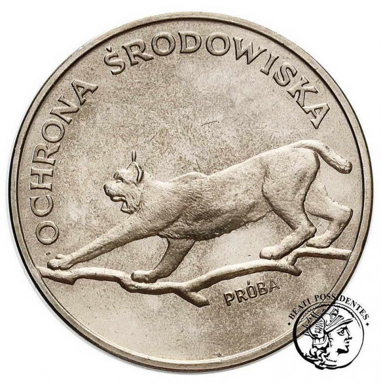 Polska PRL PRÓBA Nikiel 100 zł 1979 Ryś st. L