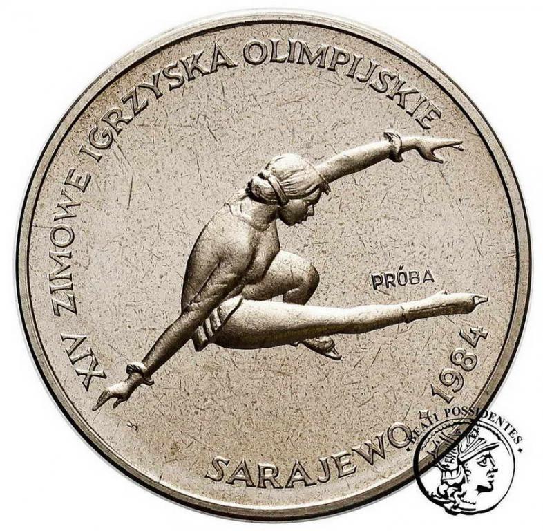 PRL PRÓBA Nikiel 200 zł 1984 Sarajewo st.L