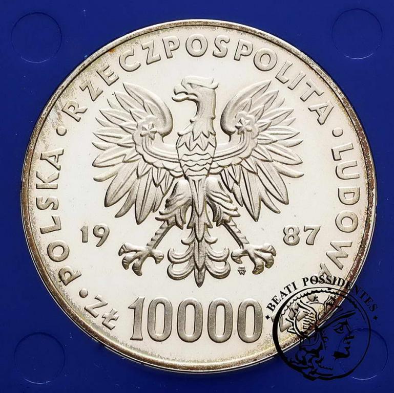 Polska 10 000 złotych 1987 Jan Paweł II st.L