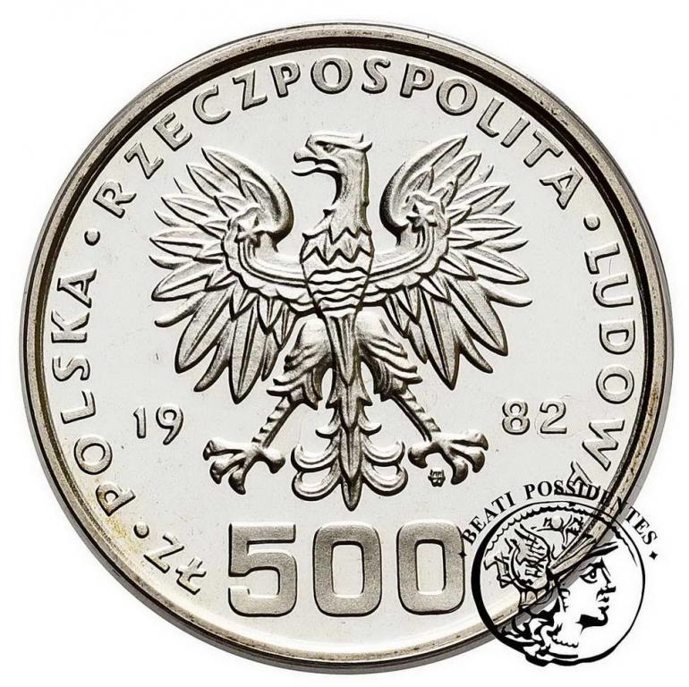PRÓBA srebro 500 złotych 1982 Dar Młodzieży sL