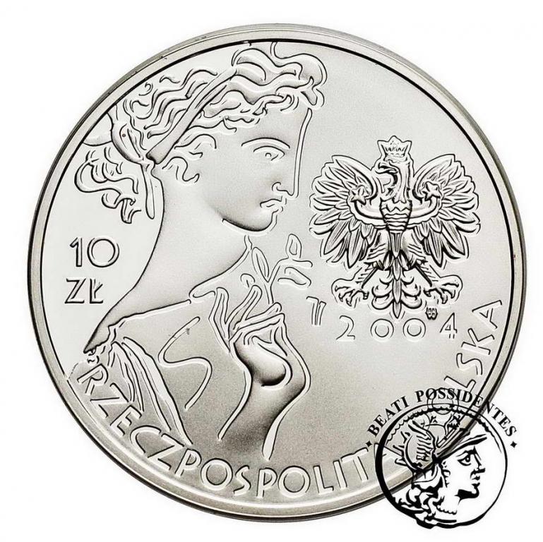 Polska III RP 10 złotych 2004 Ateny st.L