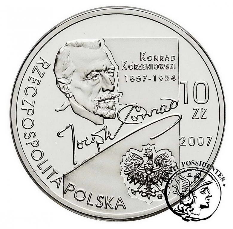 Polska III RP 10 złotych 2007 Korzeniowski st.L